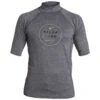 Billabong Rotor Performance Fit Short Sleeve Rashguard-Medium-Heather Grey