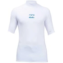 Billabong All Day Wave Performance Fit Short Sleeve Rashguard-White