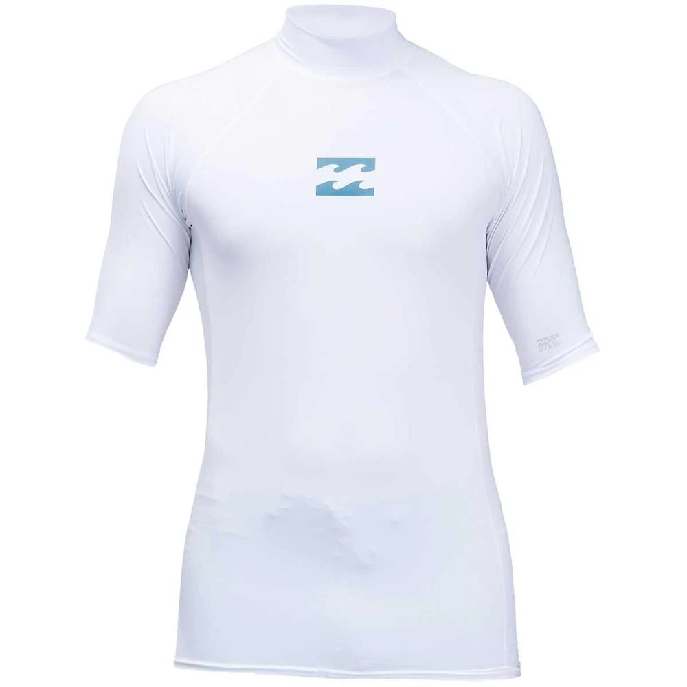 Billabong All Day Wave Performance Fit Short Sleeve Rashguard-White