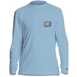Billabong Crayon Wave UPF 50 Boys Long Sleeve Surf Shirt-Coastal