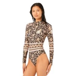 Rip Curl Dreamers Long Sleeve 50+ UV Surfsuit-Black