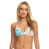 ROXY Retro Revo Reversible Triangle Bikini Top-Snow White Pualani Combo