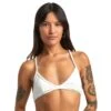 RVCA Dolly Crossback Triangle Bikini Top-Whisper White
