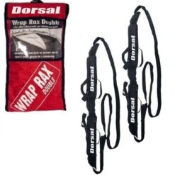 Dorsal Wrap-Rax Deluxe Double Soft Rack Pads And Straps - Surf, Snowboard
