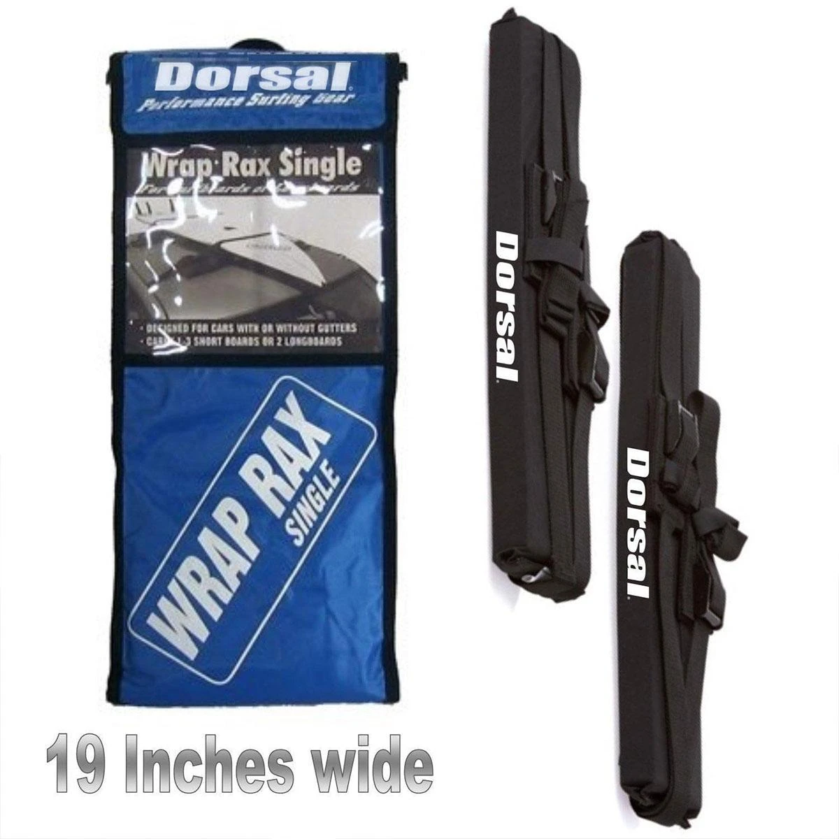 Dorsal Deluxe Wrap-Rax Surf And Snow Soft Roof Rack Pads Straps - 19" - Image 3