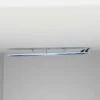 Horizontal Flush Mount Acrylic Surfboard Wall Rack, 3" Off Wall, Clear